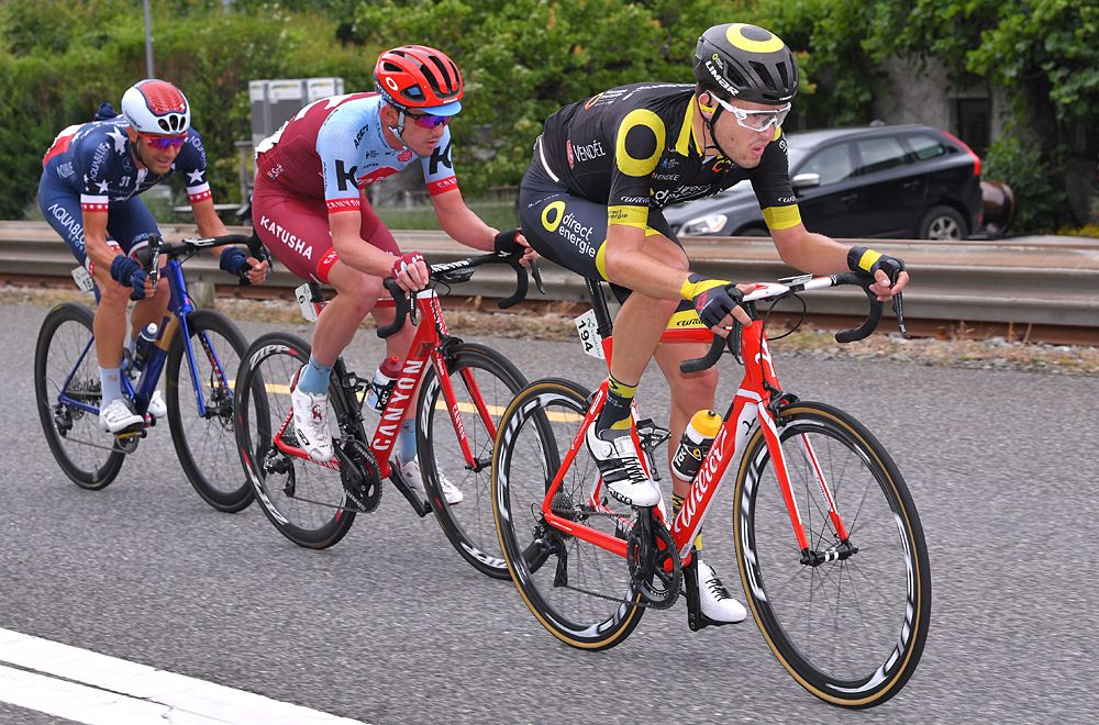 Paul Ourselin (Team Direct Energie) leads the breakaway stage 5 Tour de Suisse
