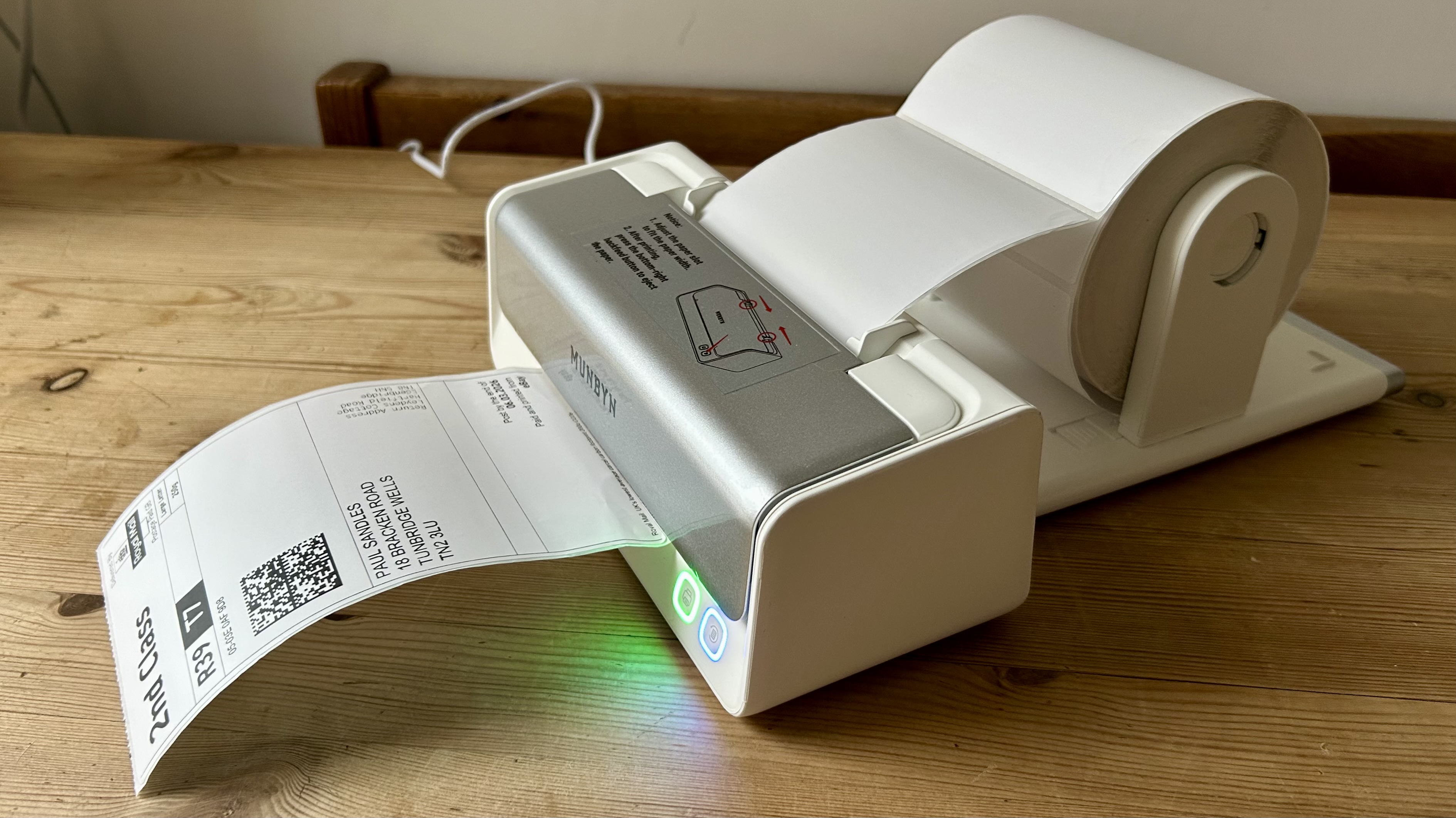 The Munbyn RealWriter 405B during our review in a home office