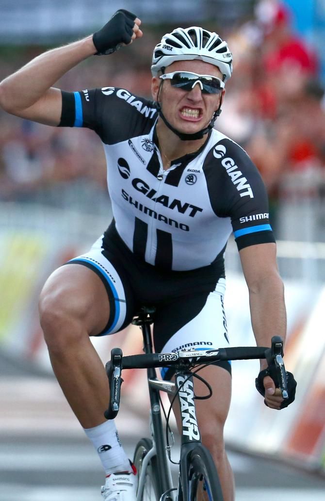 Marcel Kittel celebrates his victory