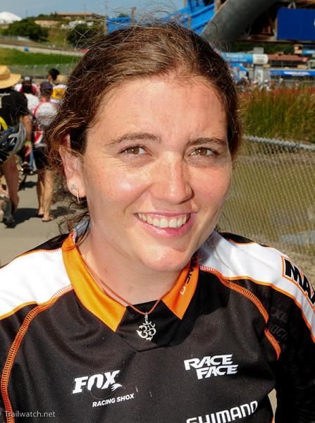 Sabrina Jonnier (Team Maxxis) before the race
