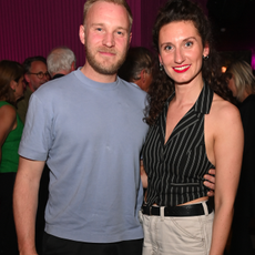 Sam Phillips and Bessie Carter attend "Theatrical Consequences: The 5th Annual Platform Presents West End Gala" after party at Tequila Mockingbird on May 15, 2023 in London, England.