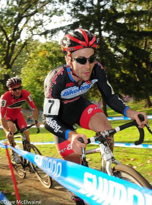 Justine Lindine (BikeReg) having a solid race
