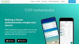 Website screenshot for TOTP Authenticator