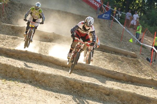 Rafael Alvarez de Lara Lucas (Specialized Factory Racing) leads during one of the heats.