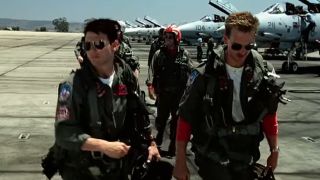 Tom Cruise and Anthony Edwards in top Gun