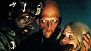 James Whitworth, Michael Berryman and Susan Lainer in The Hills Have Eyes