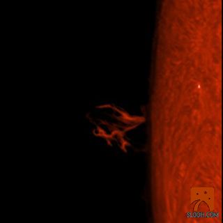Coronal Mass Ejection by Slooh Space Telescope
