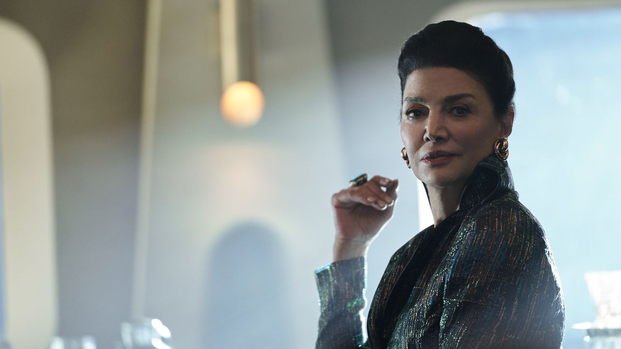 Shohreh Aghdashloo as Chrisjen Avasarala in Season 5 of "The Expanse" on Amazon Prime Video.