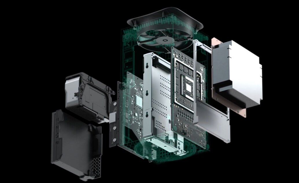 Microsoft Xbox Series X exploded