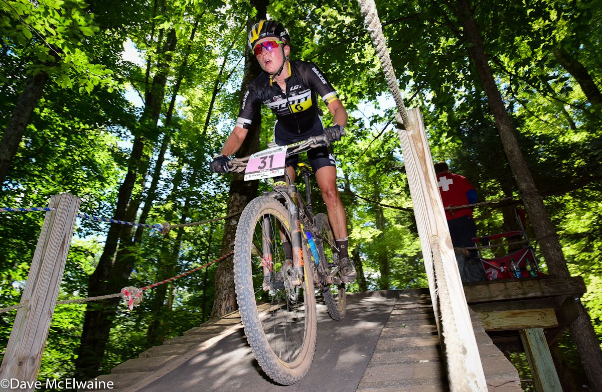 Erin Huck (Scott 3Rox Racing) was racing just outside the top ten on lap two