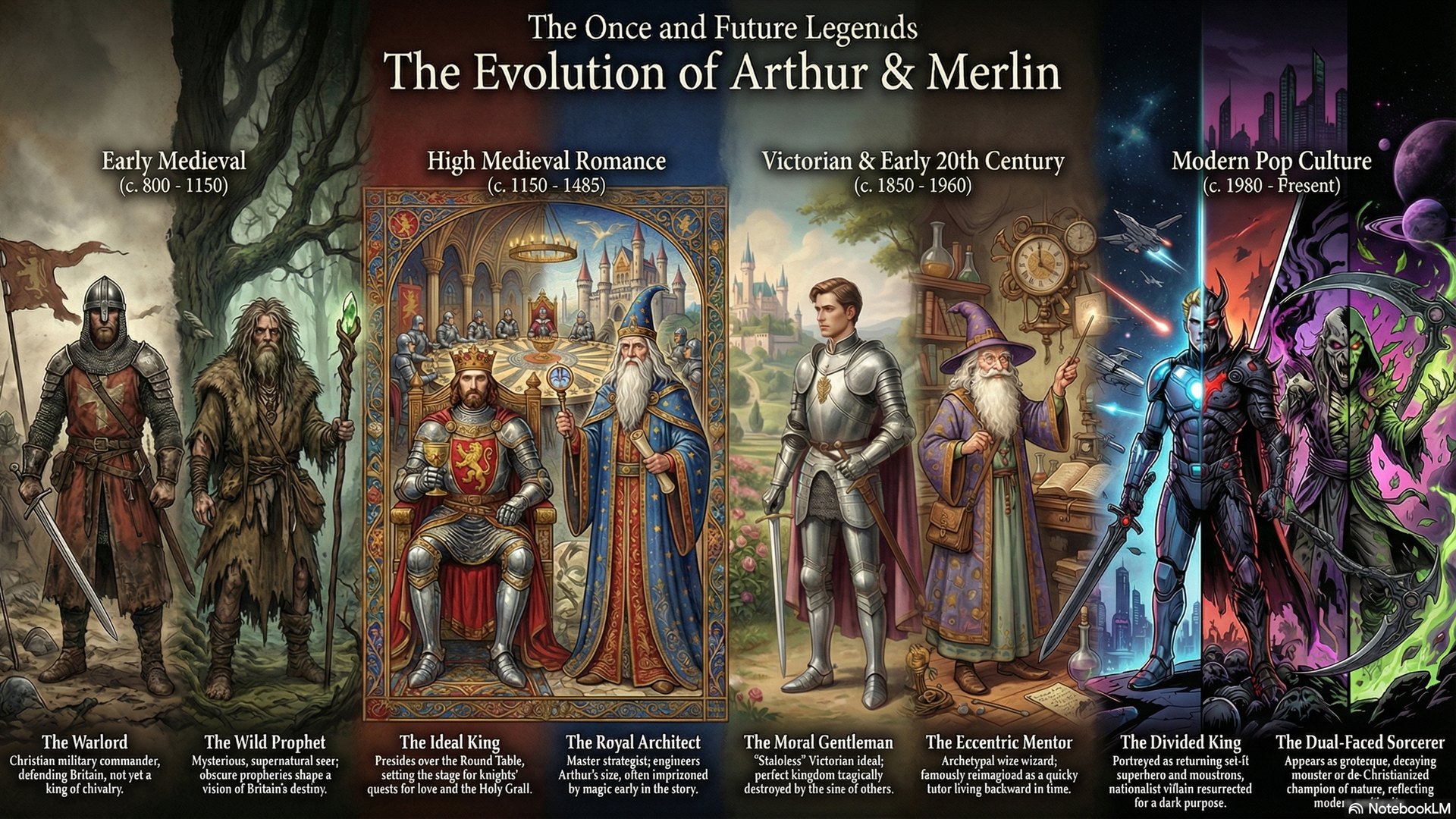 Nano Banana Pro, Camelot efsanesini keşfetmek için NotebookLM’de bir tasarım büyüsü yaptı