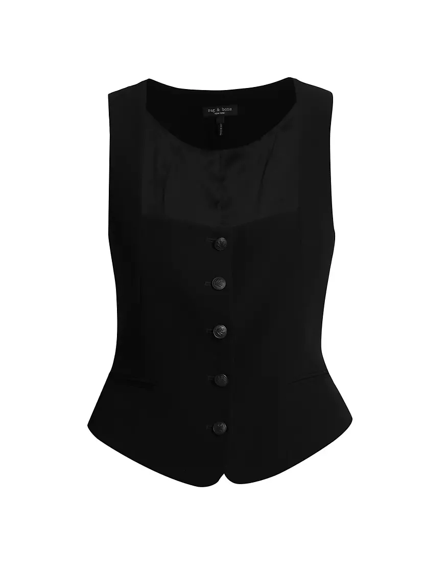 Mariana Crepe Vest