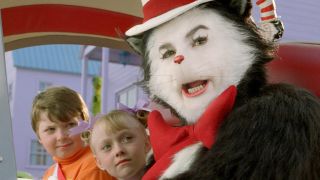 The Cat in the Hat driving a car