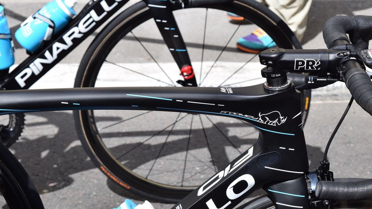 Chris Froome's custom finished Pinarello Dogma F10