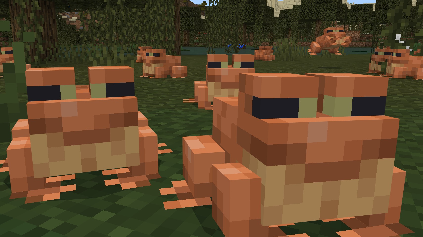 Minecraft frogs: all about these silly mobs | PC Gamer