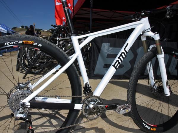 BMC's aluminum 29er hardtail prototype frame shares numerous design features with other models in the company range.