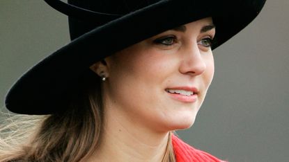 Kate Middleton's heartbreaking phone call, Prince William's girlfriend, at the Sovereign's Parade at Sandhurst Military Academy to watch the passing-out parade on December 15, 2006 in Surrey, England. 