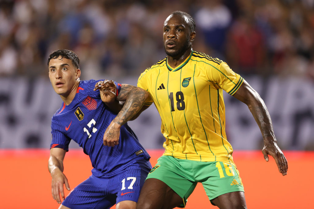 Michail Antonio in action against the United States in 2023