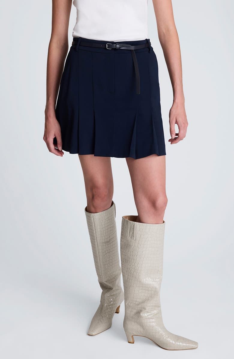 Pleat Miniskirt