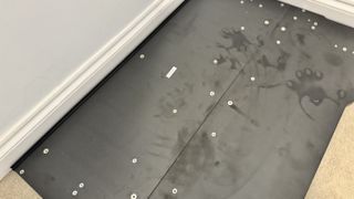 Thunder X3 Lab-X gaming desk in a living room