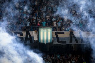 Racing Club fans during a game against San Lorenzo in February 2024.