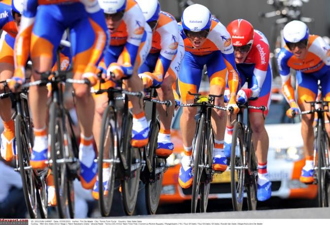 Rabobank were seventh on the opnening TTT of the 2011 Giro