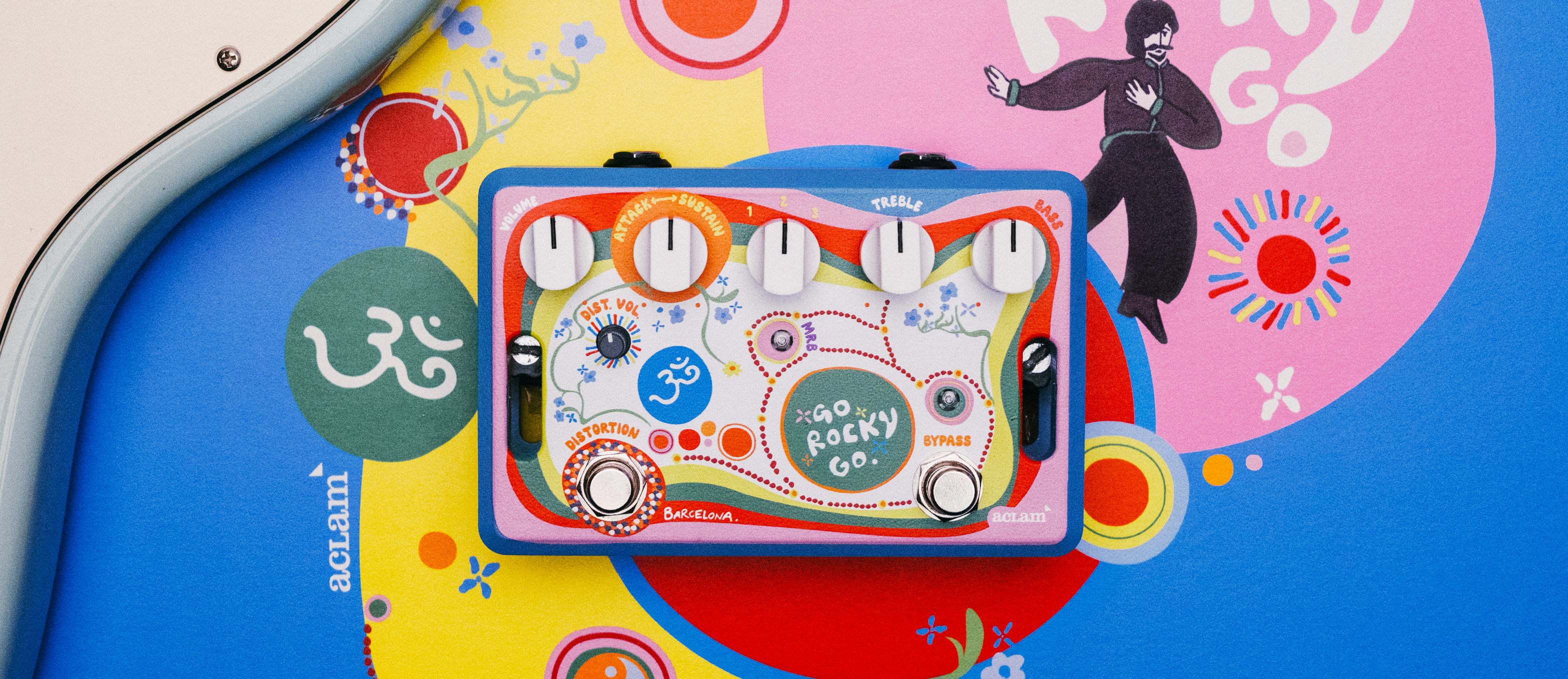 A photo of the Aclam Go Rocky Go guitar pedal