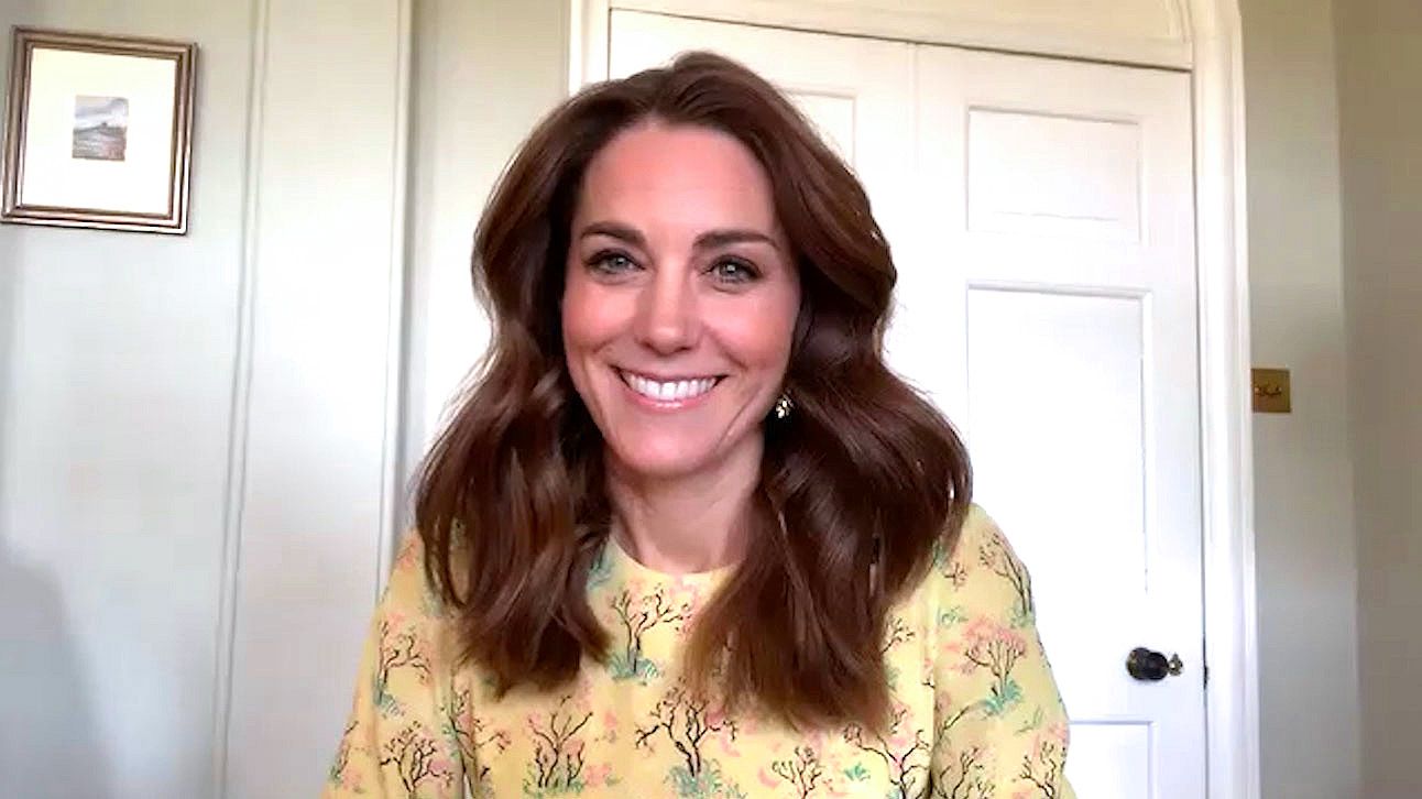 kate middleton yellow floral dress