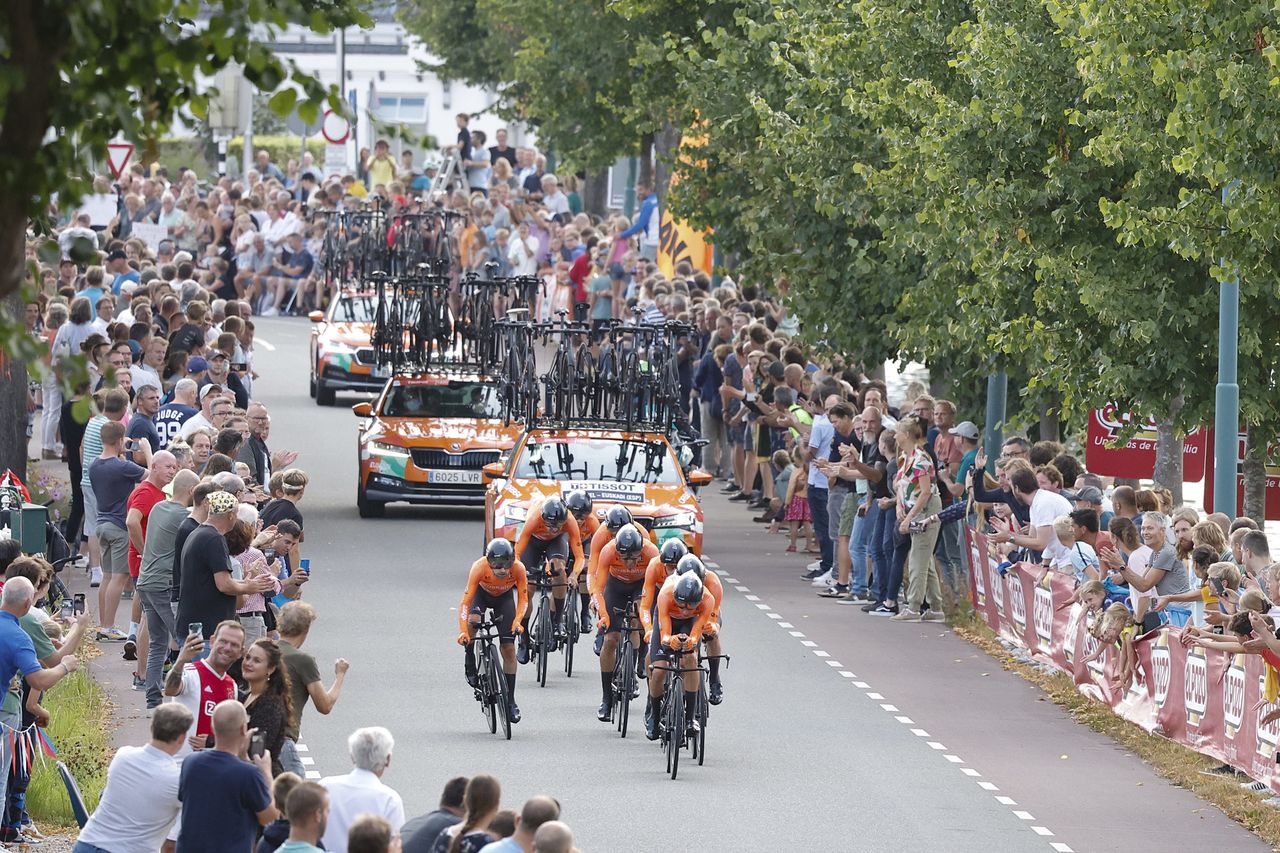 Vuelta Espana 2022 - 77th edition - 1st stage - Utrecht - Utrecht 23,3 km 19/08/2022 - Euskaltel - Euskadi - photo Rafa Gomez/SprintCyclingAgency&Acirc;&copy;2022