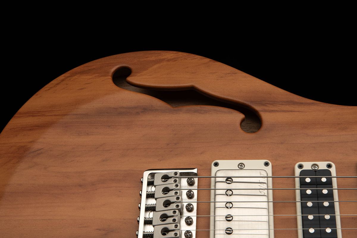 PRS S2 Special Semi-Hollow Reclaimed: limited to 700 instruments worldwide, this versatile high-end semi is made from tone woods salvaged from a hurricane and old Brazilian farmhouses.