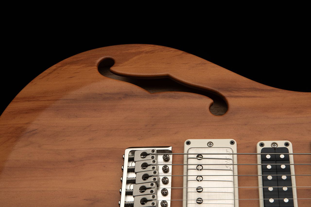 PRS S2 Special Semi-Hollow Reclaimed: limited to 700 instruments worldwide, this versatile high-end semi is made from tone woods salvaged from a hurricane and old Brazilian farmhouses.