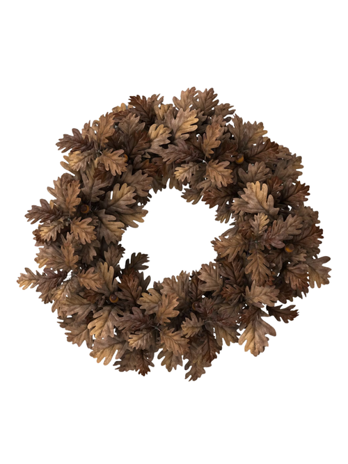 24" Golden Oak Leaf Fall Wreath 