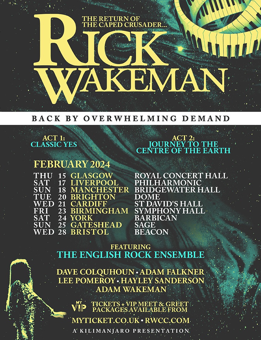 Rick Wakeman announces Return Of The Caped Crusader live dates for 2025