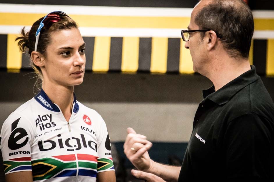 Ashleigh Moolman-Pasio joined the team for the ride