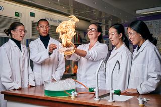 Hurtwood House science bunsen burner