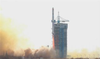 A Long March 4C rocket launched March 14 2021 with three new spy satellites on board.