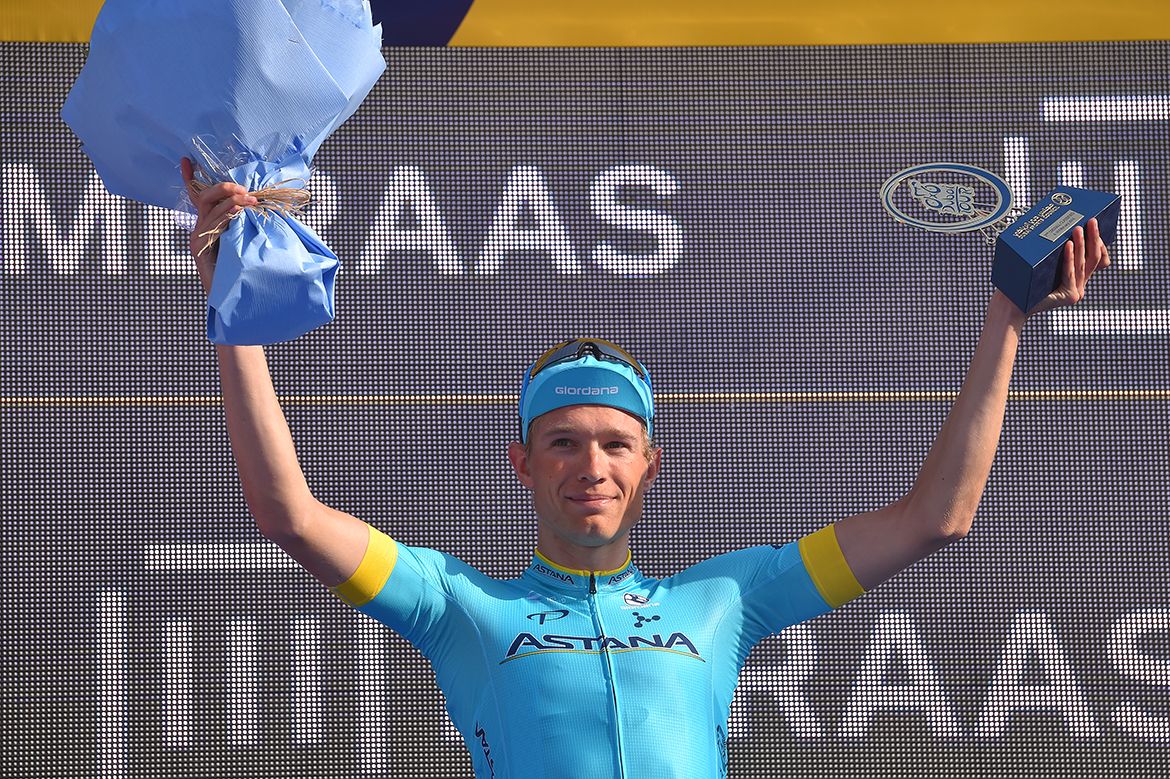 Magnus Cort (Astana) placed second at the 2018 Dubai Tour.