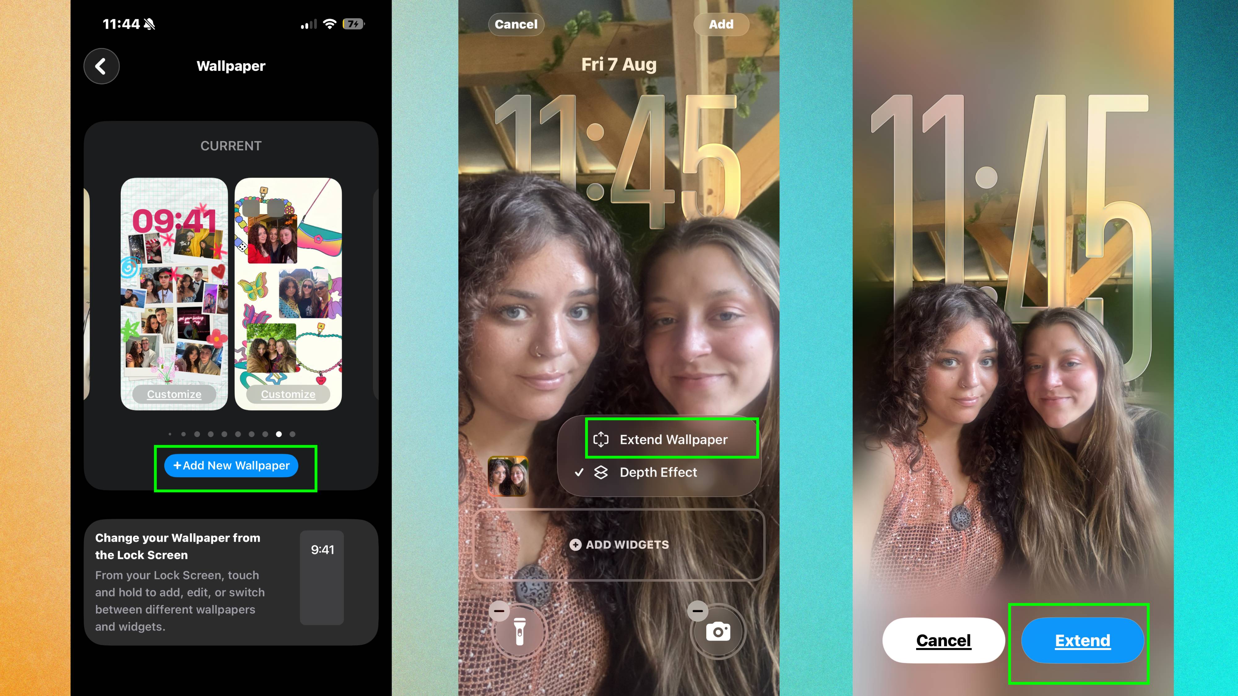 How to extend iPhone wallpaper in iOS 27
