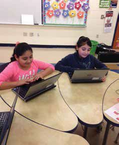 KCSD students at Bancroft Elementary School benefit from the district’s laptop loaner program. 