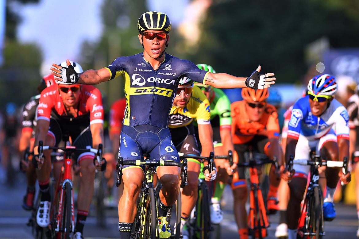 Caleb Ewan takes the win at the Tour de Pologne.