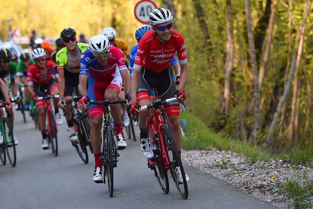 Niklas Eg (Trek - Segafredo) in breakaway during stage 5 at Tour of Croatia