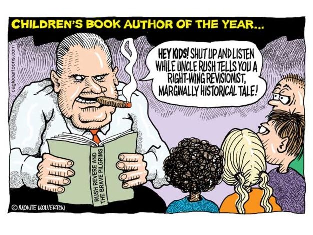 Editorial cartoon Rush Limbaugh children&amp;#039;s book