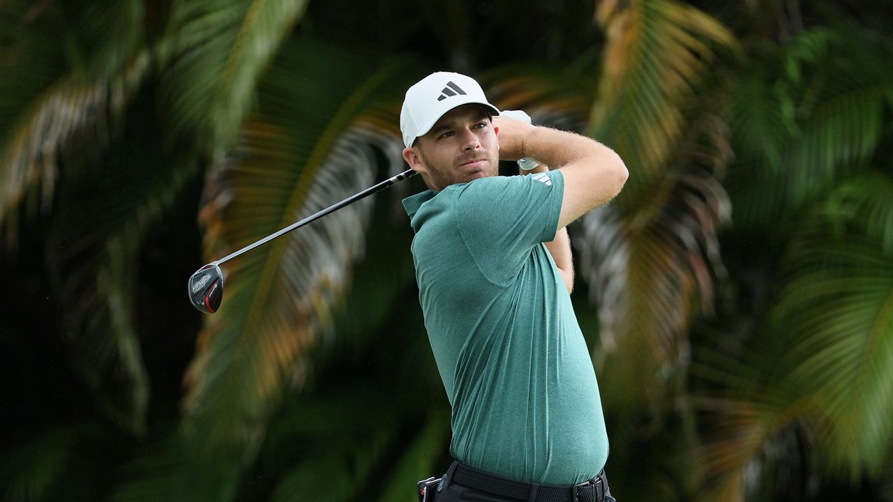 Aaron Wise hits driver at the 2024 Puerto Rico Open