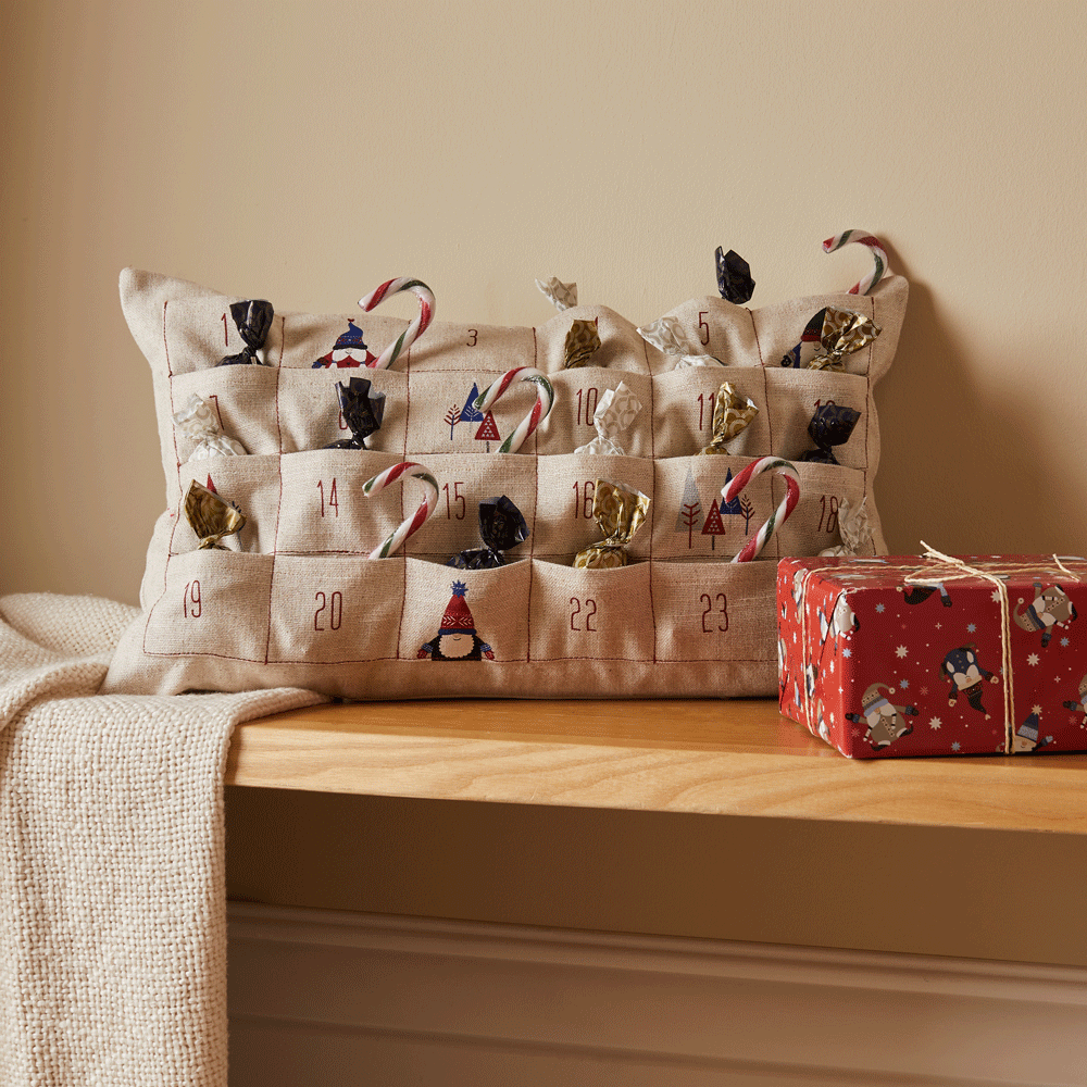 dunelm advent calendar filled with candy canes