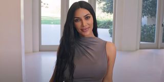 Kim Kardashian speaking with Vogue