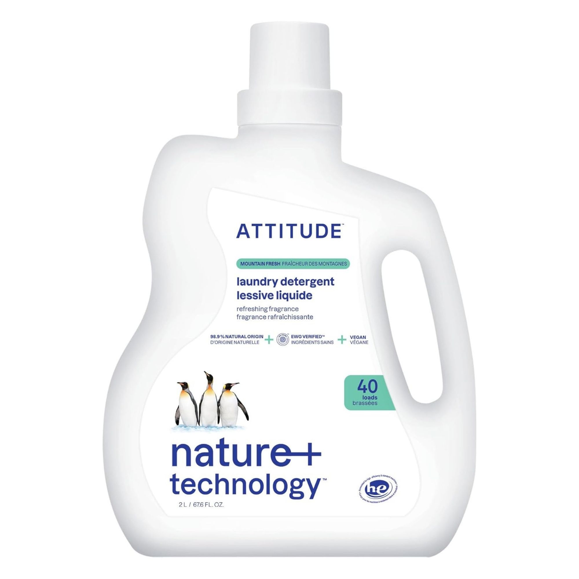 A white laundry detergent bottle