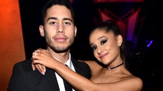 Ricky Alvarez (L) and recording artist Ariana Grande attend The Creators Party, Presented by Spotify, Cicada, Los Angeles at Cicada on February 13, 2016 in Los Angeles, California.