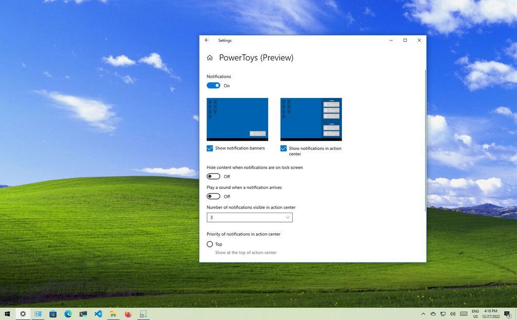 turn off windows 10 sound notifications