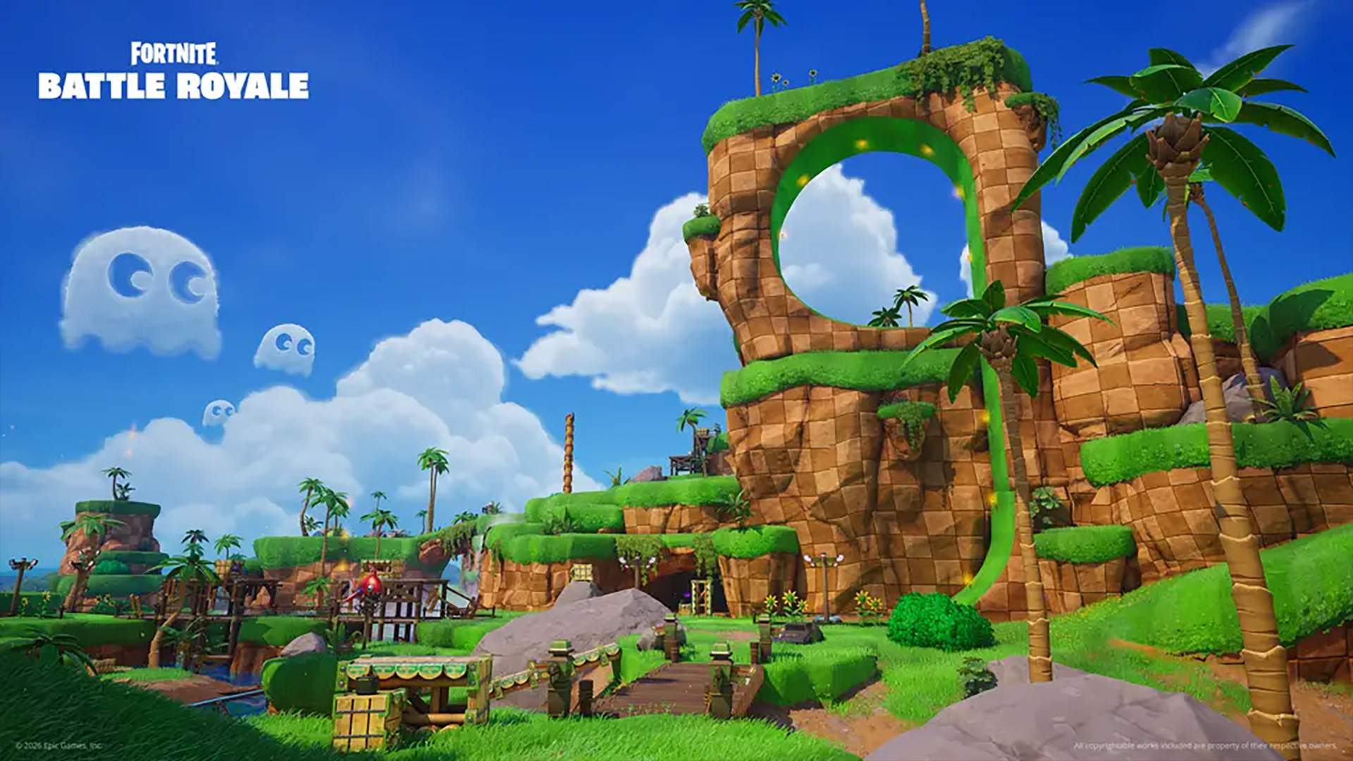 The Green Hill Zone location in Fortnite Season 4 Chapter 7