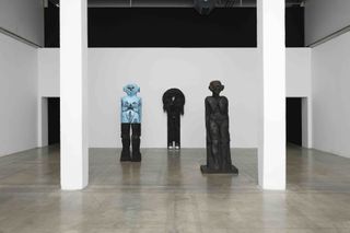 Huma Bhabha: three artworks at Reclaim the Earth exhibition, Palais de Tokyo